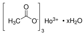 Holmium (III) acetate hydrate - CAS:312619-49-1 - Holmium triacetate, Holmium acetate, Acetic acid, holmium salt